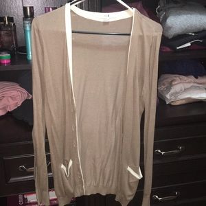 Tan cardigan